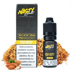 NASTY JUICE SALT GOLD BLEND PURE TOBACCO 10ML 10 MG