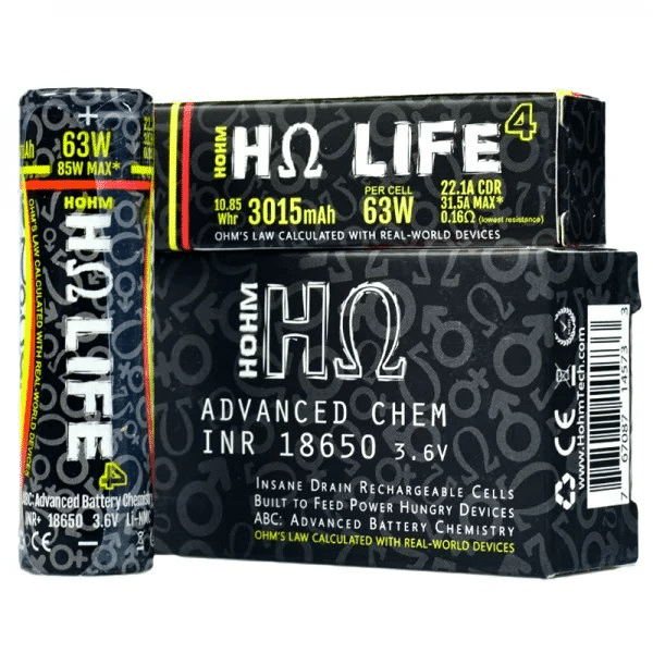 Hohm Life 18650 Battery By Hohm Tech